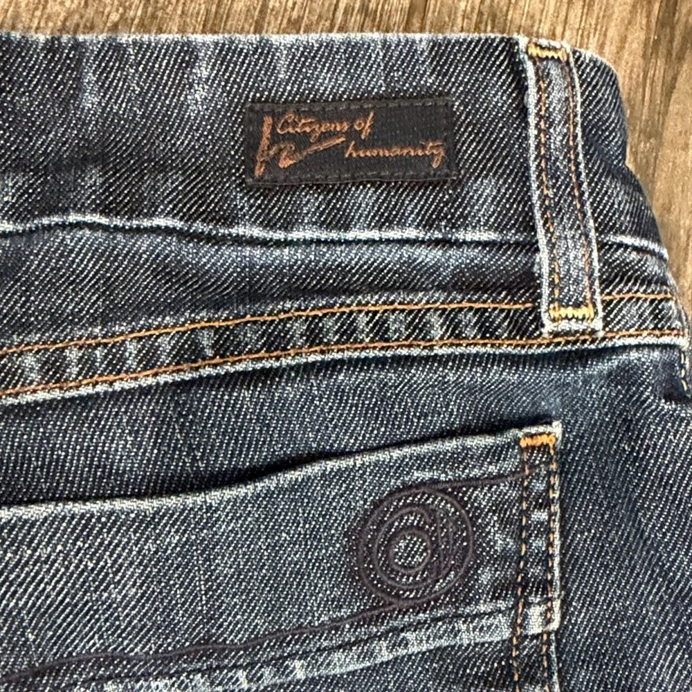 Citizens of Humanity Jerome Dahan Dark Wash Walking Shorts Women's Size 27 - Picture 3 of 6